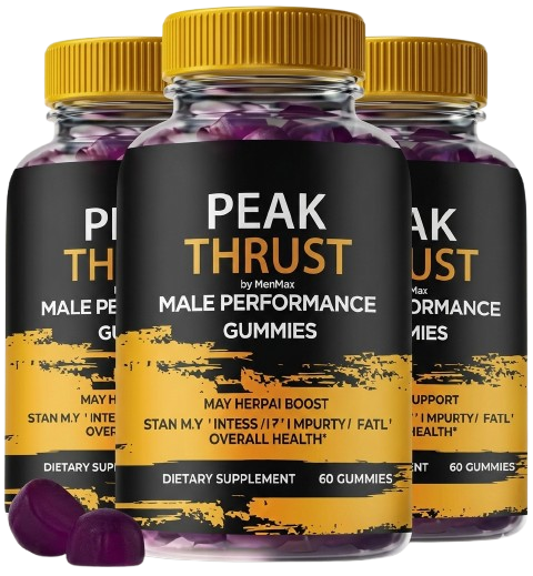 Peak Thrust Gummies supplement package